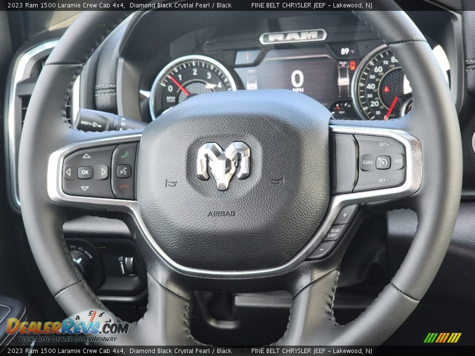 2023 Ram 1500 Laramie Crew Cab 4x4 Steering Wheel Photo #12