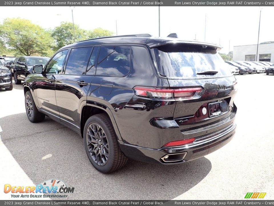 2023 Jeep Grand Cherokee L Summit Reserve 4WD Diamond Black Crystal Pearl / Global Black Photo #3