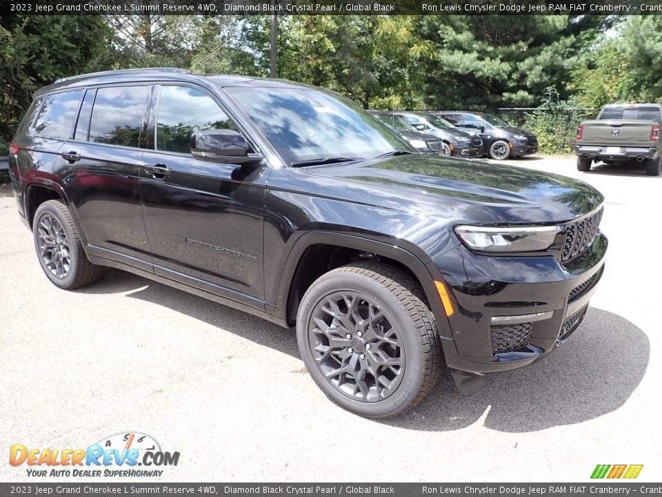 2023 Jeep Grand Cherokee L Summit Reserve 4WD Diamond Black Crystal Pearl / Global Black Photo #7