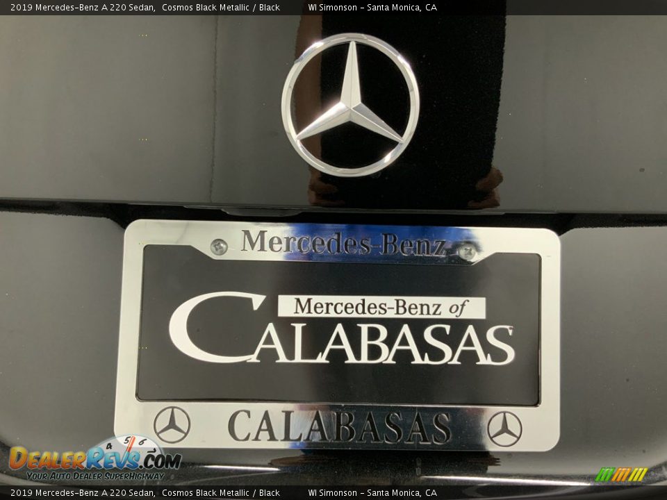 2019 Mercedes-Benz A 220 Sedan Cosmos Black Metallic / Black Photo #10