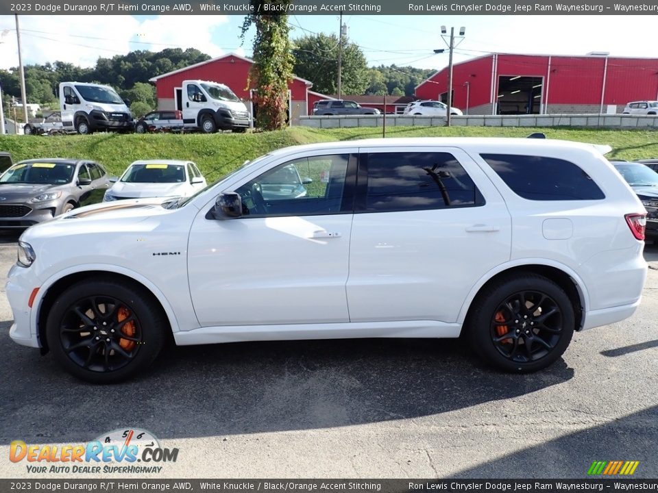 2023 Dodge Durango R/T Hemi Orange AWD White Knuckle / Black/Orange Accent Stitching Photo #2