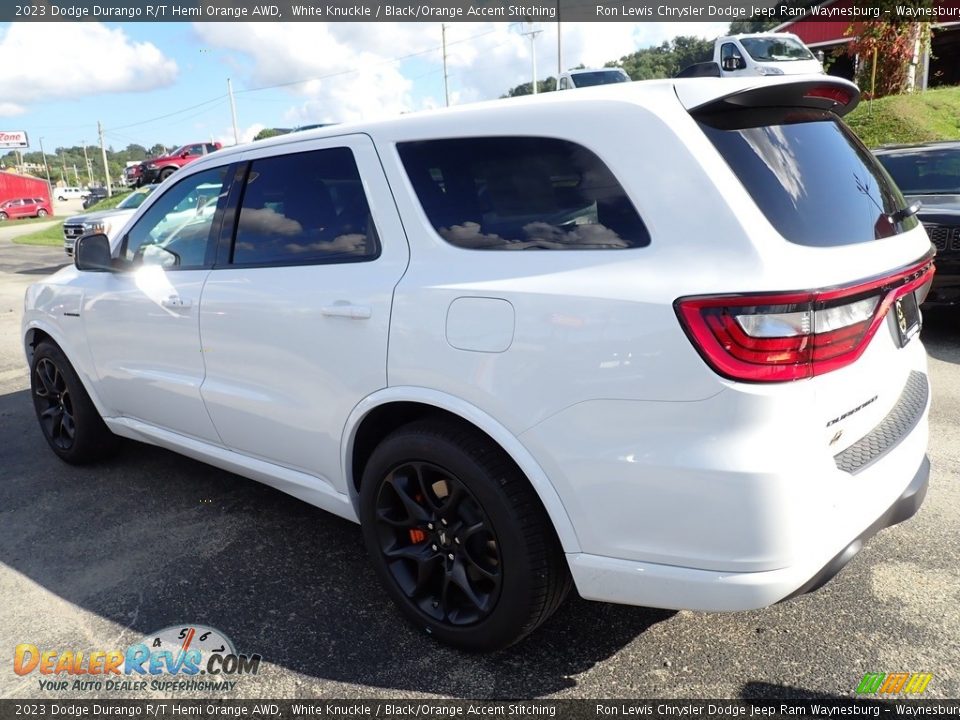 2023 Dodge Durango R/T Hemi Orange AWD White Knuckle / Black/Orange Accent Stitching Photo #3