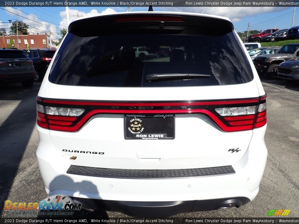 2023 Dodge Durango R/T Hemi Orange AWD White Knuckle / Black/Orange Accent Stitching Photo #4