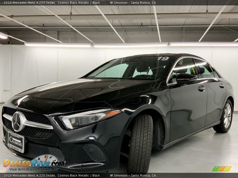 2019 Mercedes-Benz A 220 Sedan Cosmos Black Metallic / Black Photo #14