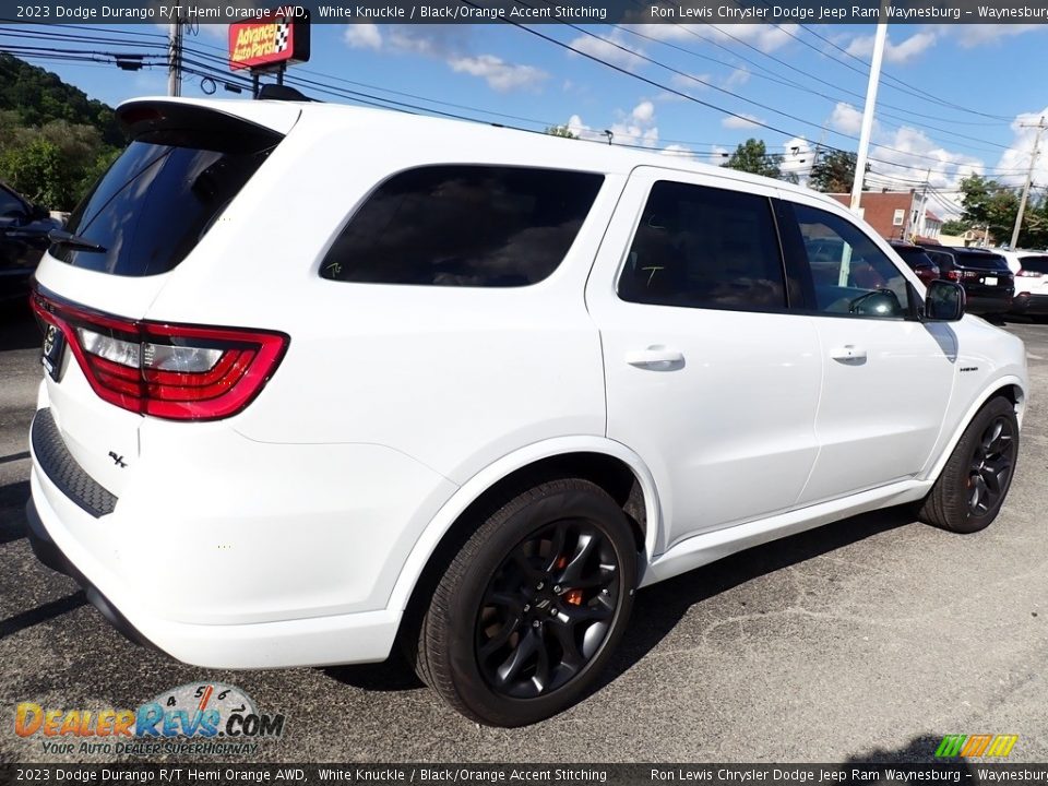 2023 Dodge Durango R/T Hemi Orange AWD White Knuckle / Black/Orange Accent Stitching Photo #6