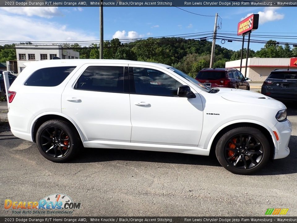 2023 Dodge Durango R/T Hemi Orange AWD White Knuckle / Black/Orange Accent Stitching Photo #7