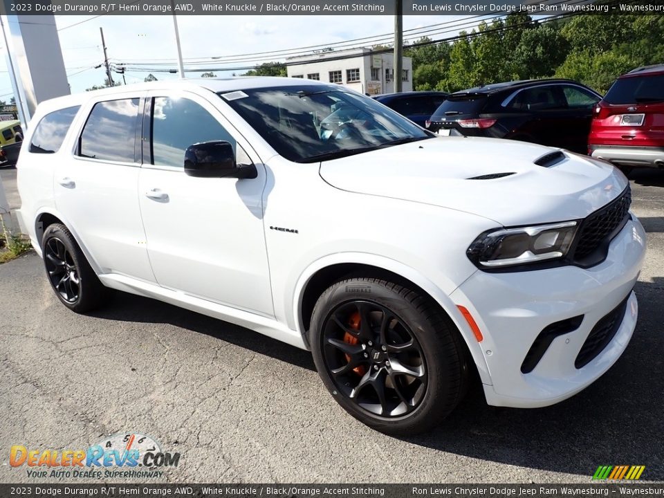 2023 Dodge Durango R/T Hemi Orange AWD White Knuckle / Black/Orange Accent Stitching Photo #8