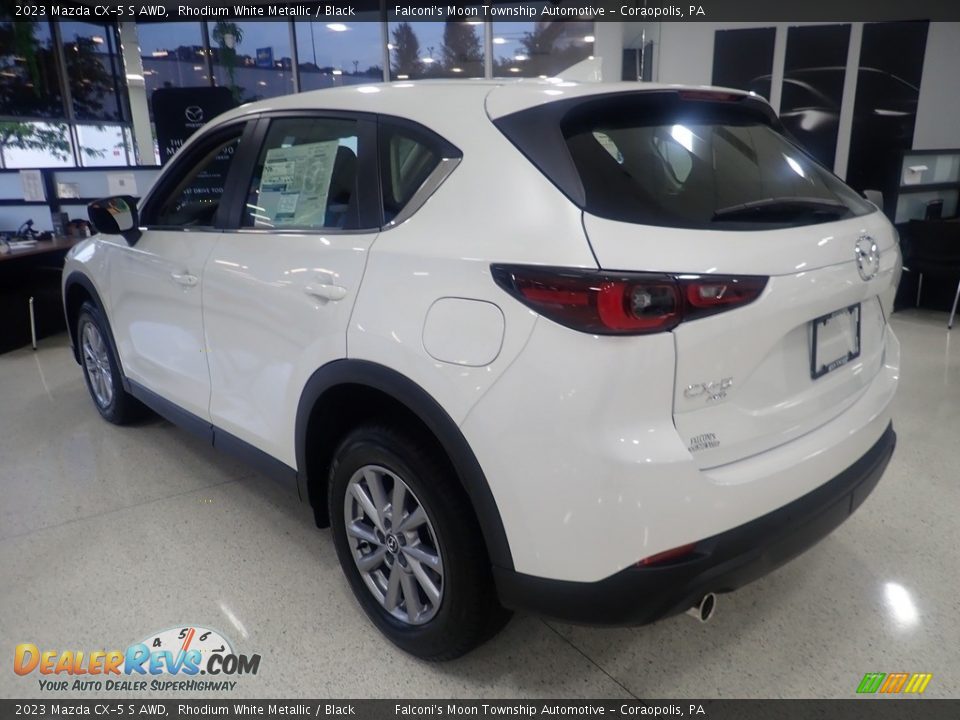 2023 Mazda CX-5 S AWD Rhodium White Metallic / Black Photo #5