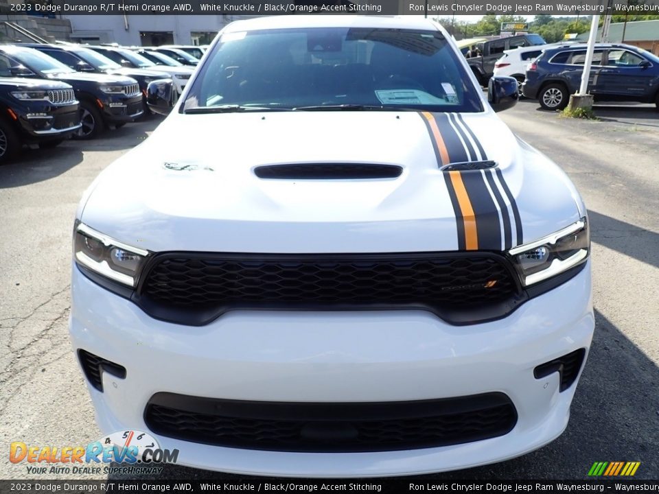 2023 Dodge Durango R/T Hemi Orange AWD White Knuckle / Black/Orange Accent Stitching Photo #9