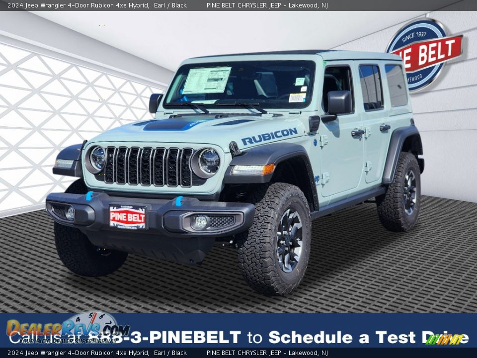 2024 Jeep Wrangler 4-Door Rubicon 4xe Hybrid Earl / Black Photo #1