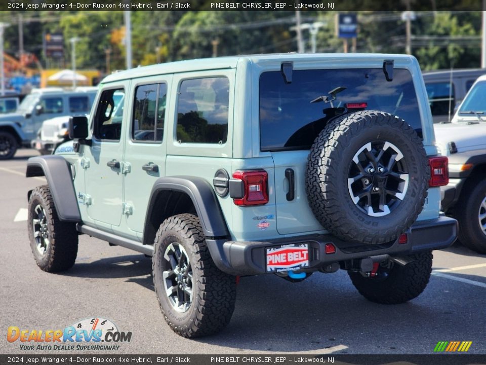 2024 Jeep Wrangler 4-Door Rubicon 4xe Hybrid Earl / Black Photo #4