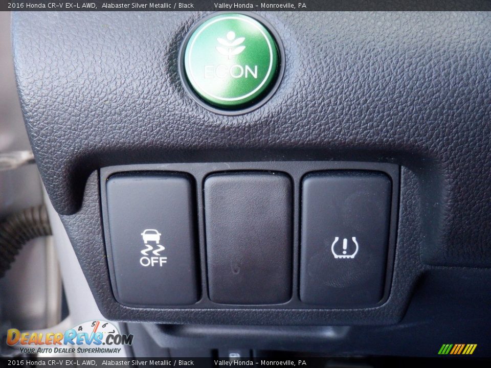 2016 Honda CR-V EX-L AWD Alabaster Silver Metallic / Black Photo #11