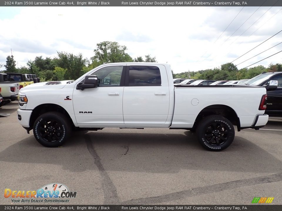 2024 Ram 3500 Laramie Crew Cab 4x4 Bright White / Black Photo #2