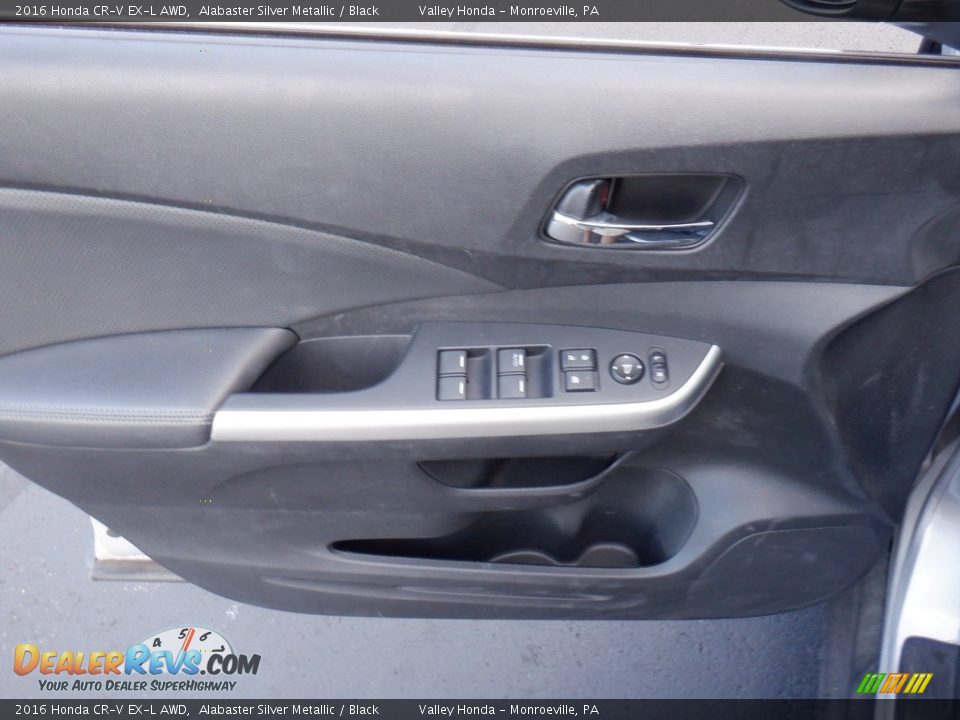 2016 Honda CR-V EX-L AWD Alabaster Silver Metallic / Black Photo #12