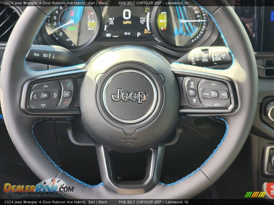 2024 Jeep Wrangler 4-Door Rubicon 4xe Hybrid Steering Wheel Photo #13