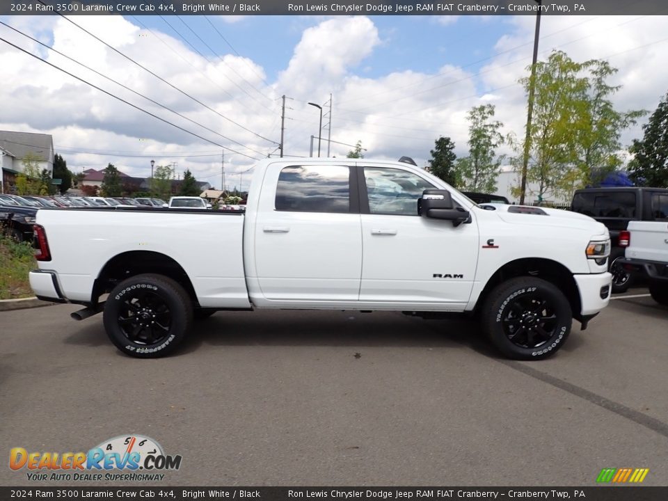 2024 Ram 3500 Laramie Crew Cab 4x4 Bright White / Black Photo #5