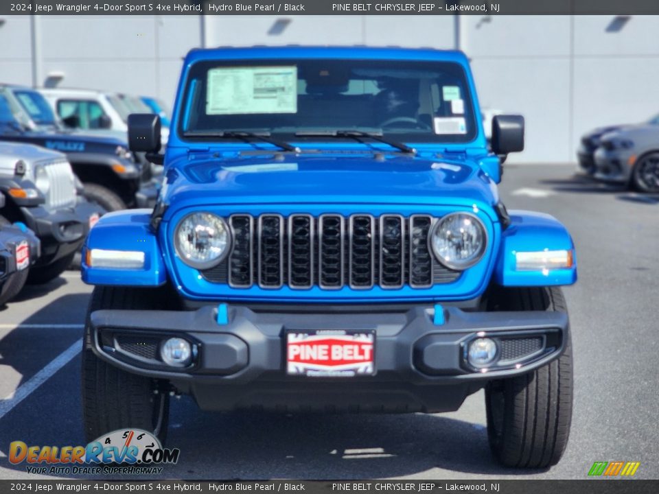 2024 Jeep Wrangler 4-Door Sport S 4xe Hybrid Hydro Blue Pearl / Black Photo #2