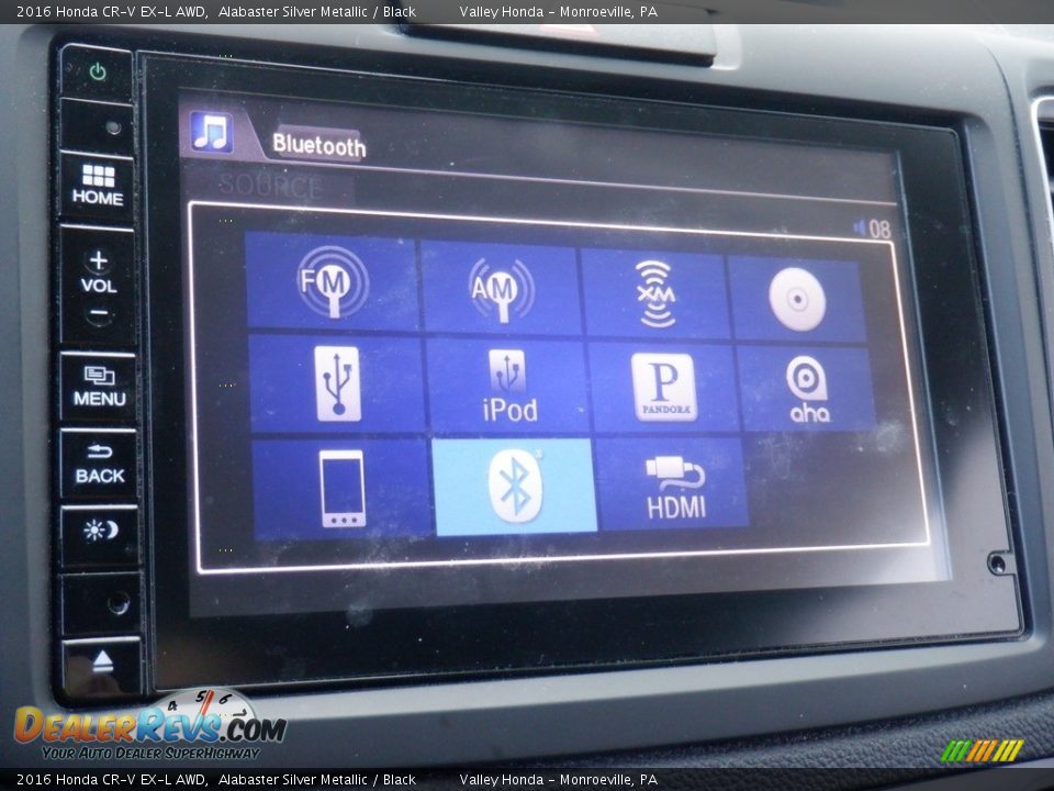 2016 Honda CR-V EX-L AWD Alabaster Silver Metallic / Black Photo #16