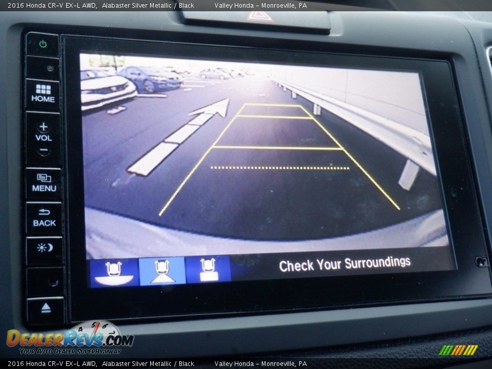 2016 Honda CR-V EX-L AWD Alabaster Silver Metallic / Black Photo #17
