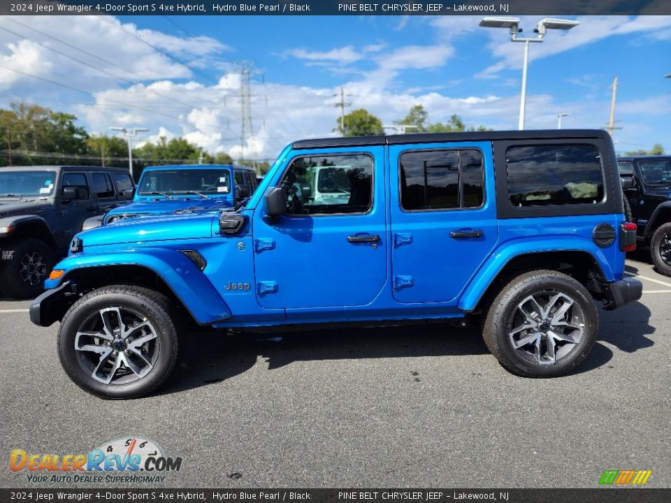 Hydro Blue Pearl 2024 Jeep Wrangler 4-Door Sport S 4xe Hybrid Photo #3