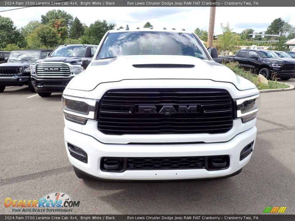 2024 Ram 3500 Laramie Crew Cab 4x4 Bright White / Black Photo #7