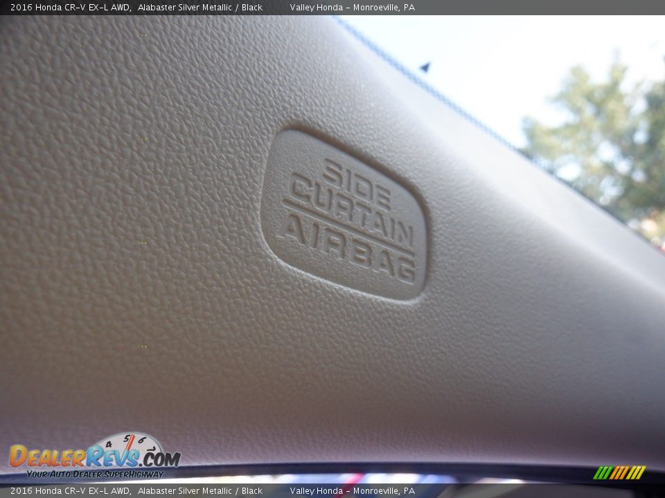 2016 Honda CR-V EX-L AWD Alabaster Silver Metallic / Black Photo #19