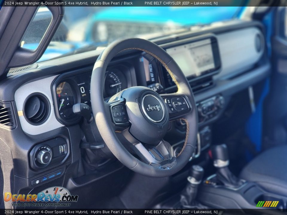2024 Jeep Wrangler 4-Door Sport S 4xe Hybrid Hydro Blue Pearl / Black Photo #9