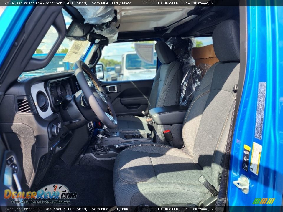 2024 Jeep Wrangler 4-Door Sport S 4xe Hybrid Hydro Blue Pearl / Black Photo #10