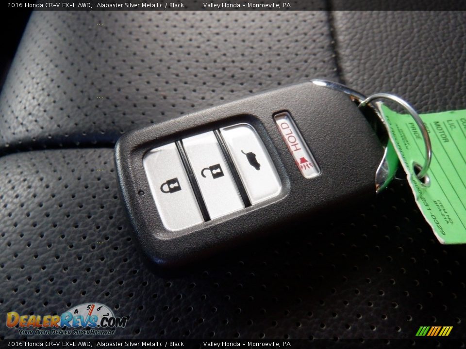 2016 Honda CR-V EX-L AWD Alabaster Silver Metallic / Black Photo #26