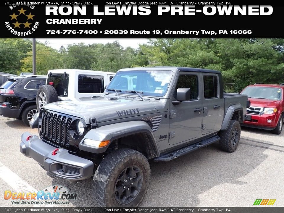 2021 Jeep Gladiator Willys 4x4 Sting-Gray / Black Photo #1