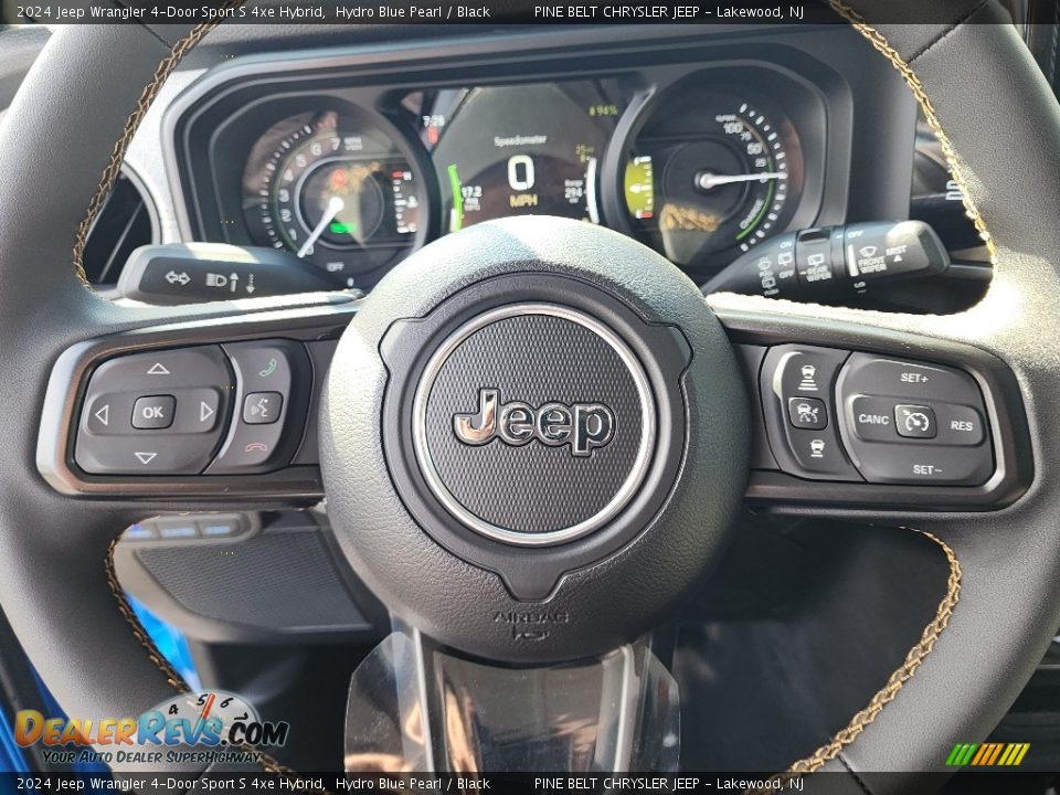 2024 Jeep Wrangler 4-Door Sport S 4xe Hybrid Hydro Blue Pearl / Black Photo #15