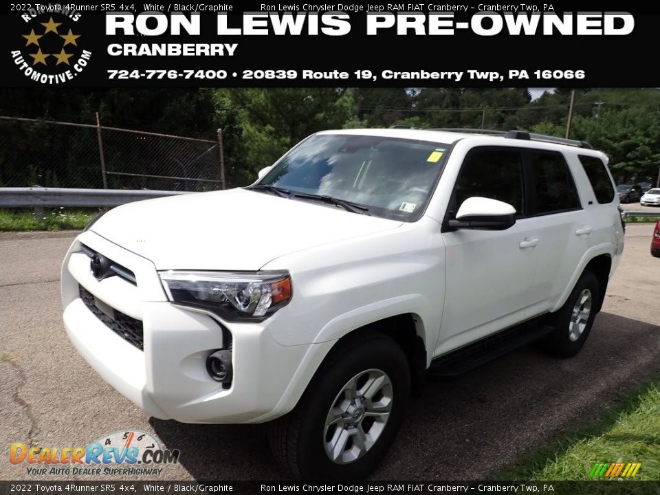 2022 Toyota 4Runner SR5 4x4 White / Black/Graphite Photo #1