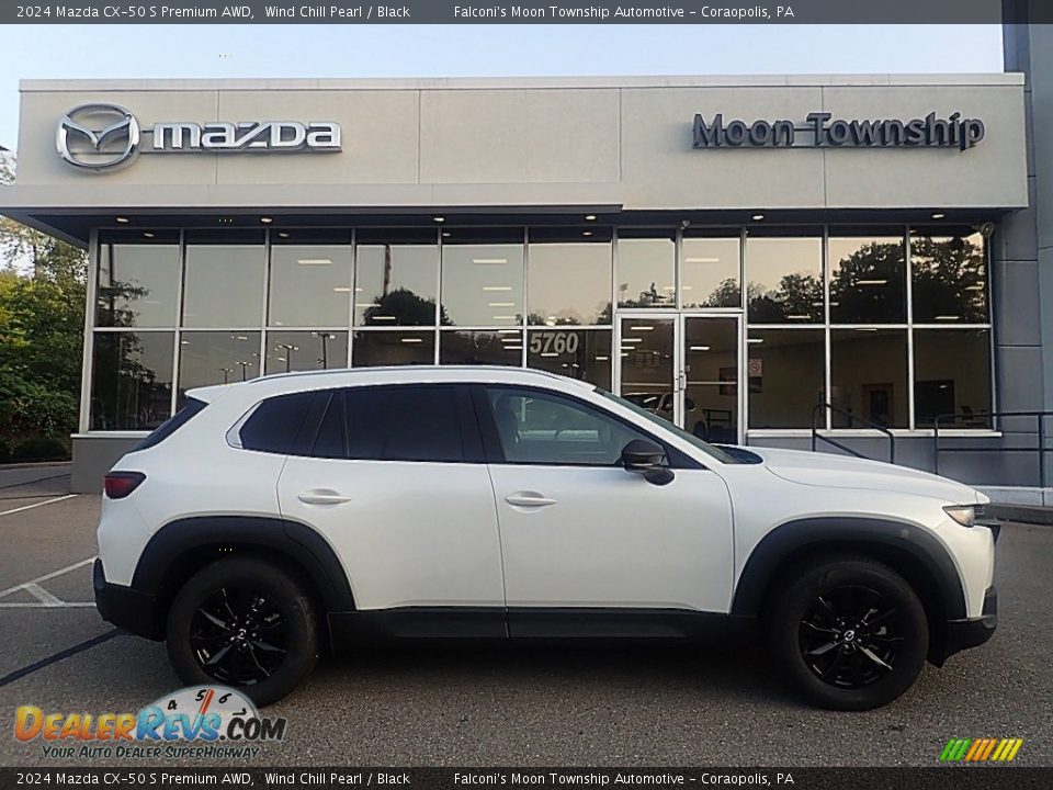 2024 Mazda CX-50 S Premium AWD Wind Chill Pearl / Black Photo #1