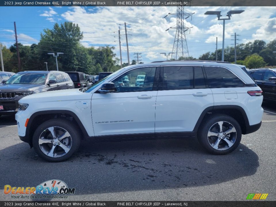 2023 Jeep Grand Cherokee 4XE Bright White / Global Black Photo #3