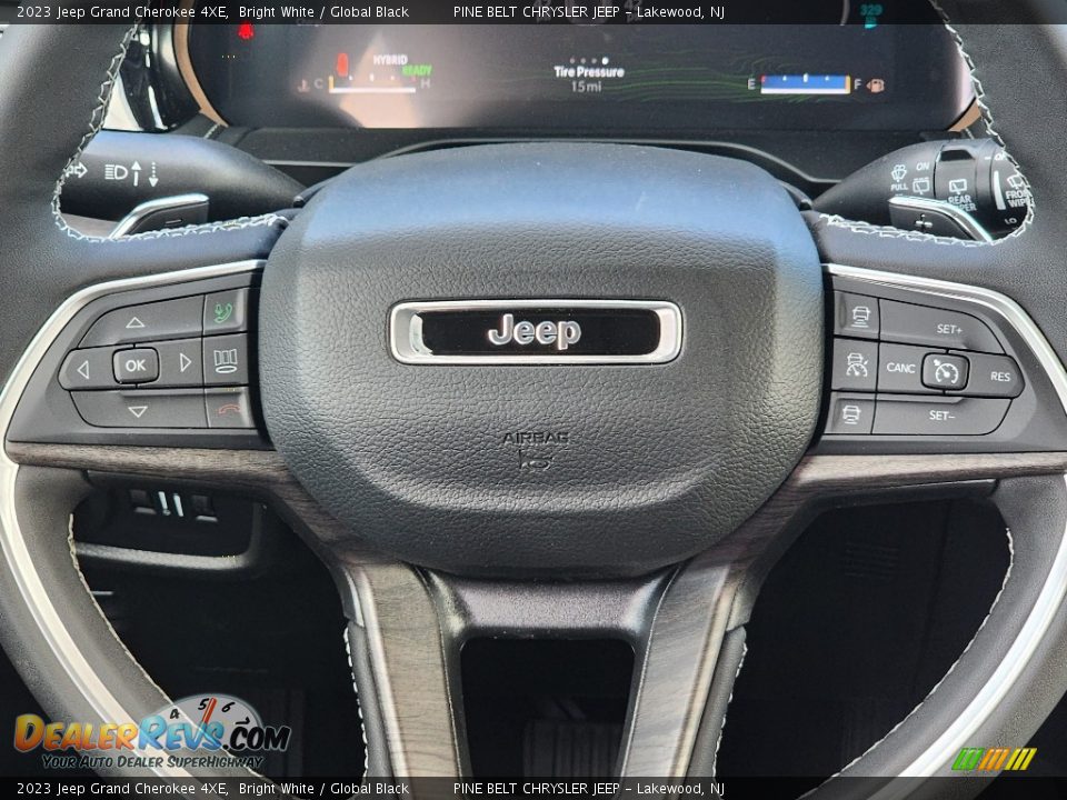 2023 Jeep Grand Cherokee 4XE Bright White / Global Black Photo #13