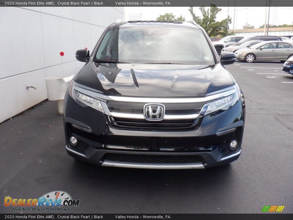 2020 Honda Pilot Elite AWD Crystal Black Pearl / Black Photo #2