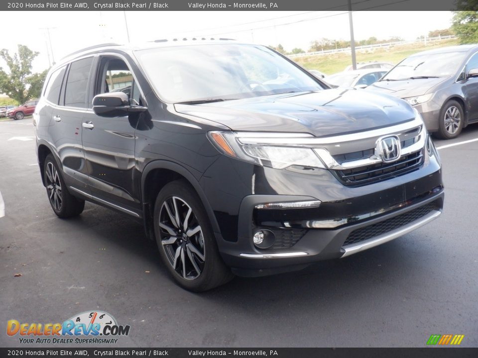 Crystal Black Pearl 2020 Honda Pilot Elite AWD Photo #3