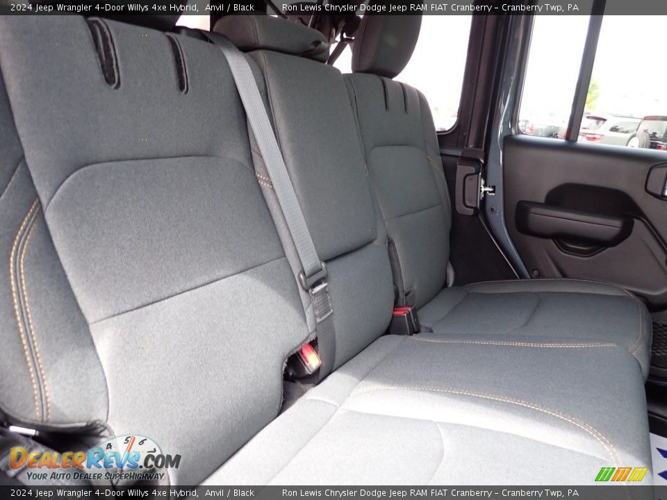 2024 Jeep Wrangler 4-Door Willys 4xe Hybrid Anvil / Black Photo #11