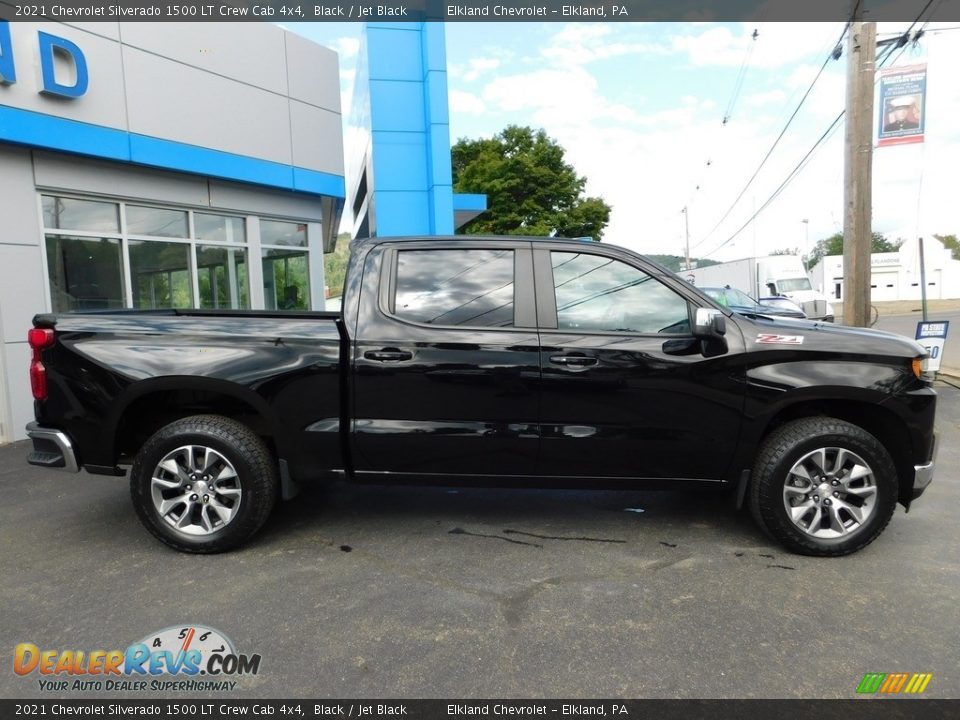 Black 2021 Chevrolet Silverado 1500 LT Crew Cab 4x4 Photo #7