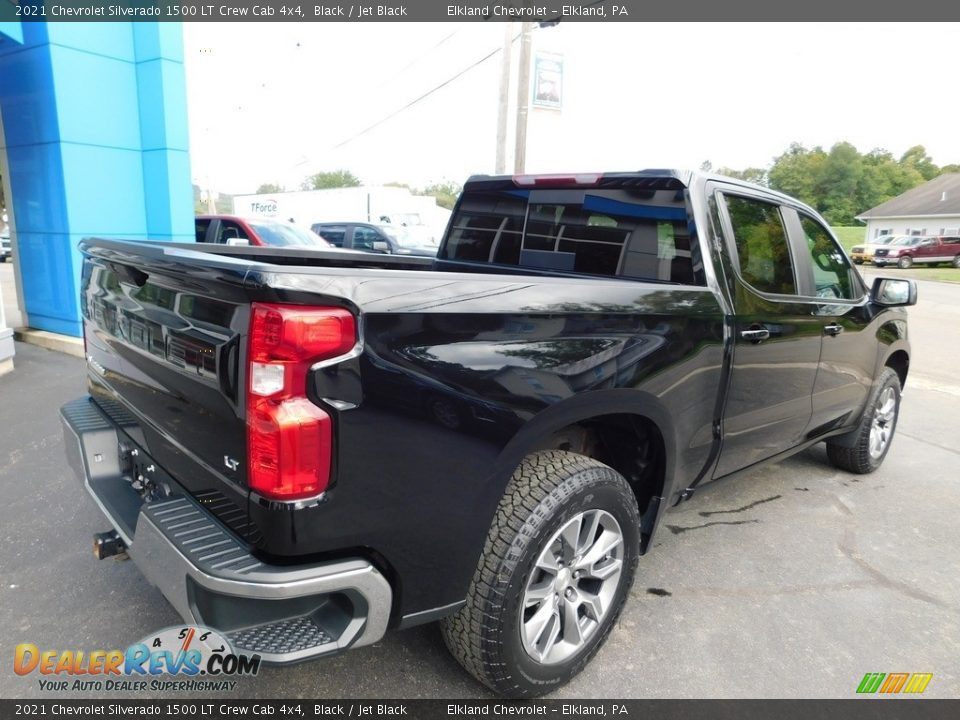 2021 Chevrolet Silverado 1500 LT Crew Cab 4x4 Black / Jet Black Photo #8