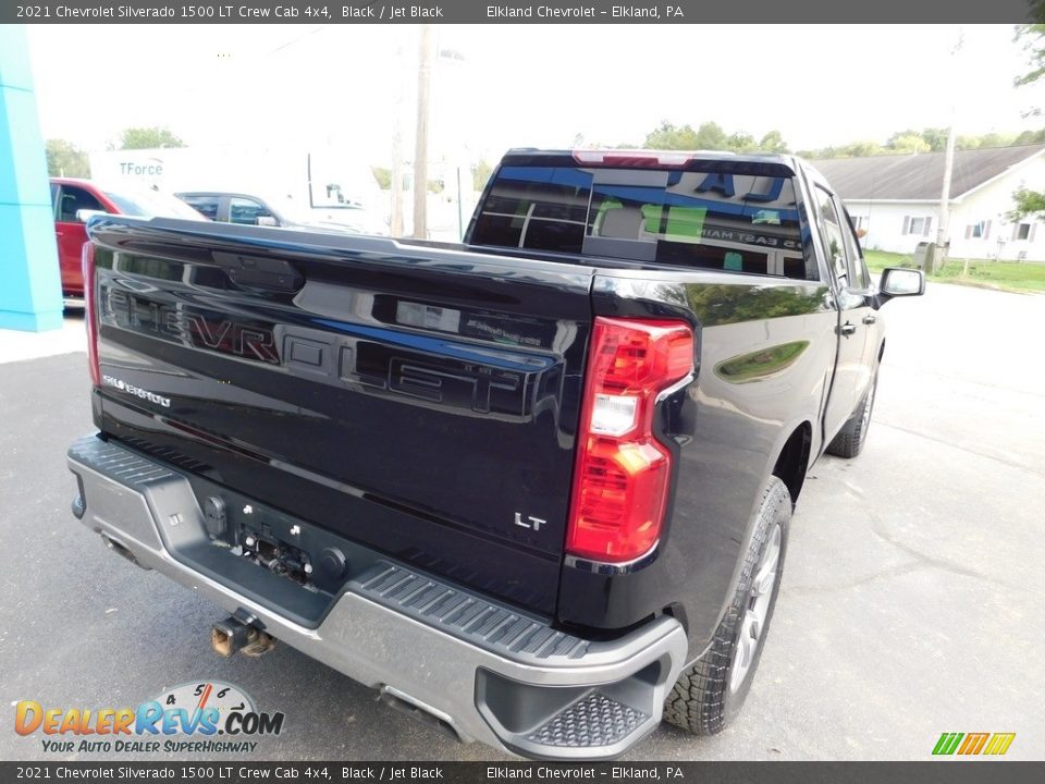 2021 Chevrolet Silverado 1500 LT Crew Cab 4x4 Black / Jet Black Photo #9