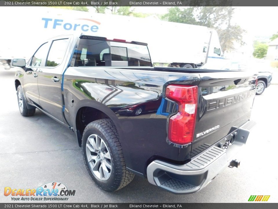 2021 Chevrolet Silverado 1500 LT Crew Cab 4x4 Black / Jet Black Photo #11
