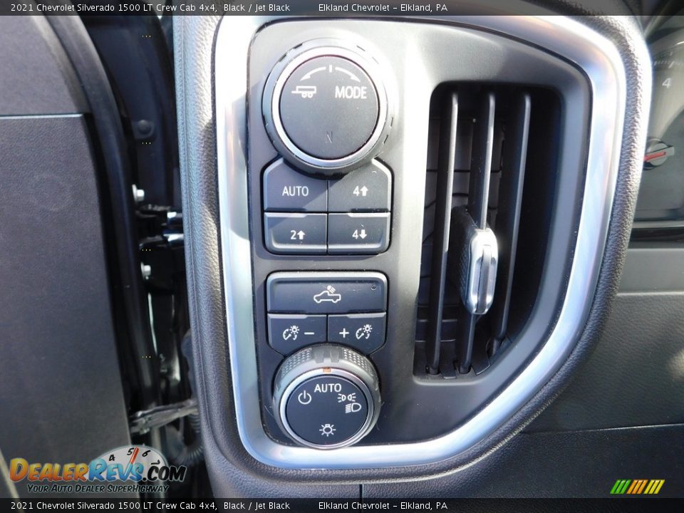 2021 Chevrolet Silverado 1500 LT Crew Cab 4x4 Black / Jet Black Photo #26