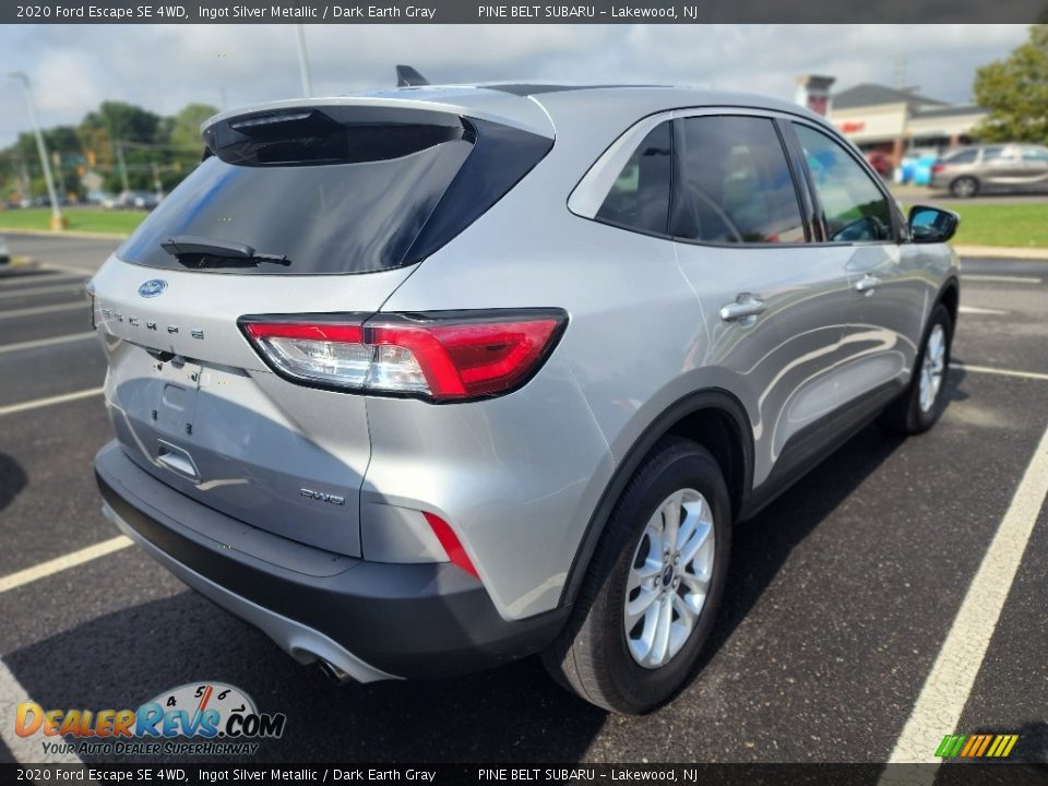 2020 Ford Escape SE 4WD Ingot Silver Metallic / Dark Earth Gray Photo #3