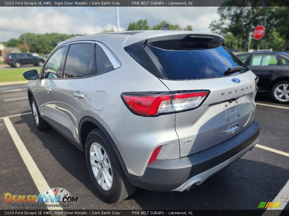 2020 Ford Escape SE 4WD Ingot Silver Metallic / Dark Earth Gray Photo #4