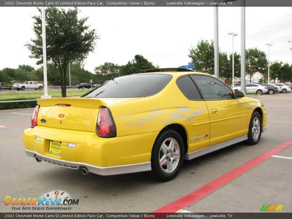 2002 Chevrolet Monte Carlo SS Limited Edition Pace Car Competition Yellow / Ebony Photo #5