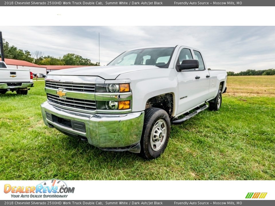 2018 Chevrolet Silverado 2500HD Work Truck Double Cab Summit White / Dark Ash/Jet Black Photo #8