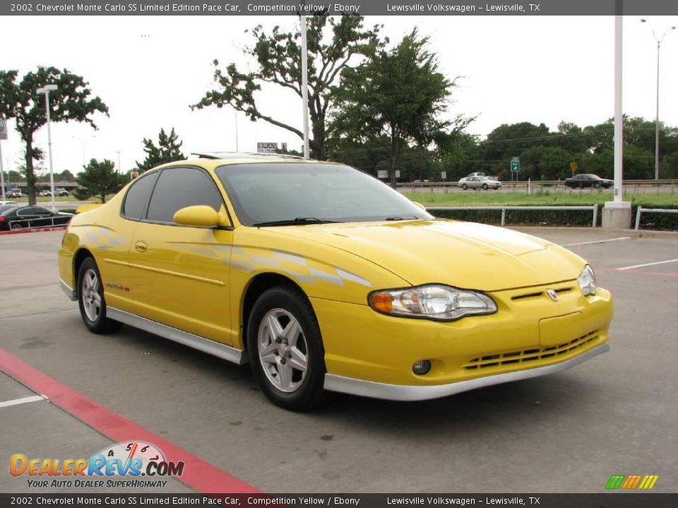 2002 Chevrolet Monte Carlo SS Limited Edition Pace Car Competition Yellow / Ebony Photo #7