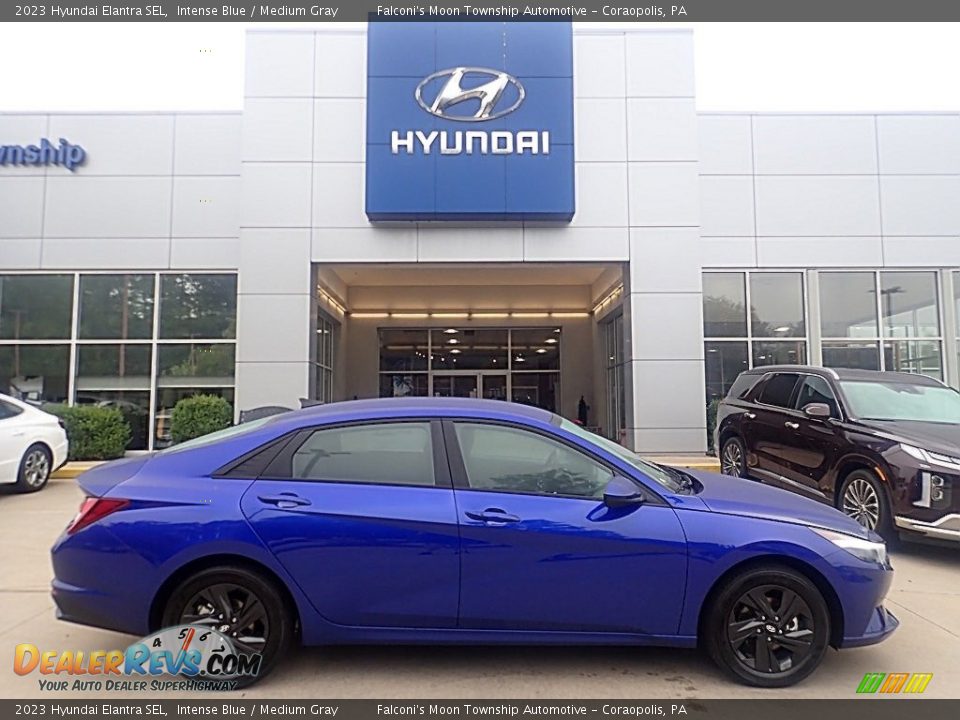 2023 Hyundai Elantra SEL Intense Blue / Medium Gray Photo #1