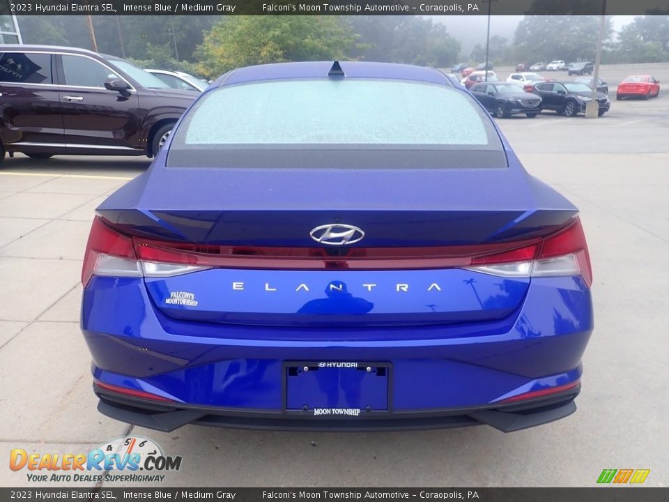 2023 Hyundai Elantra SEL Intense Blue / Medium Gray Photo #3